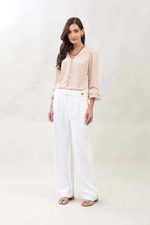 CAMISA FLOW BABADO SAFARI PRINT I25