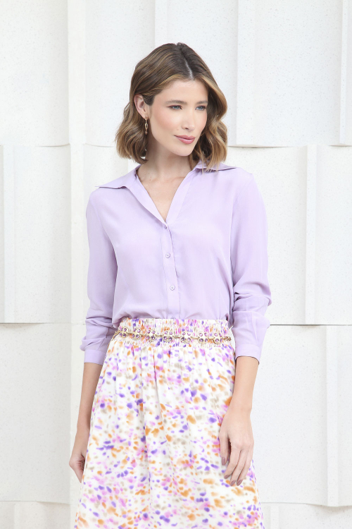 Camisa Seda Pura Premium