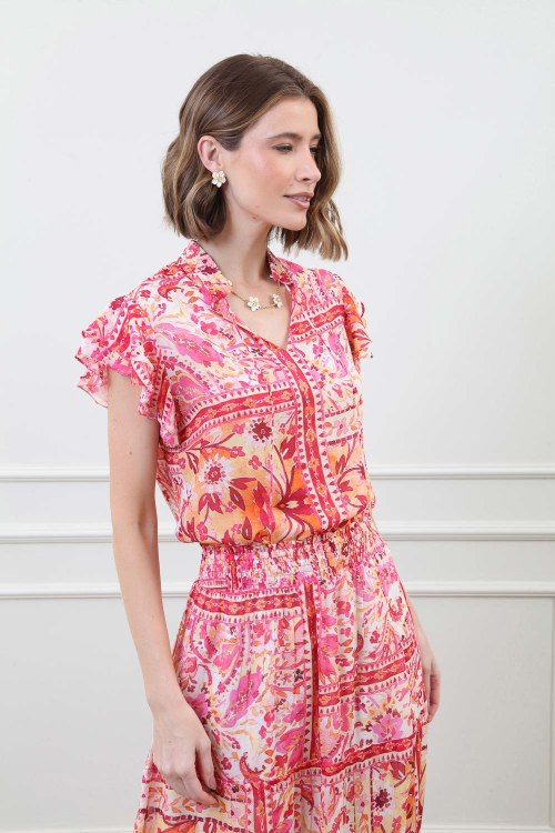 BLUSA TILLY MANGA BABADO DUPLO MALAGA V25