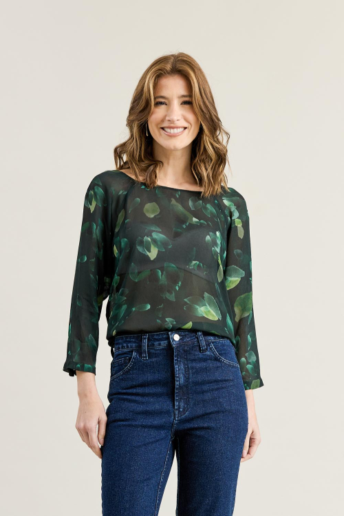 BLUSA CREPE VYS MANGA RAGLAN PETALAS V26