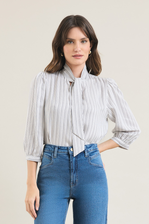 BLUSA MODAL SEDA LISTRAS LACO V26