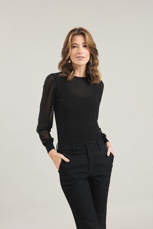 BLUSA NETFIL DUPLA MANGA FRANZIDA POIS V26