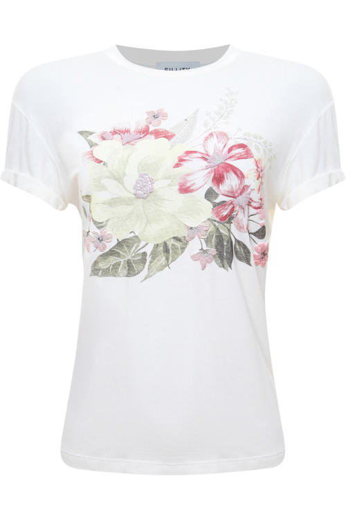 T-SHIRT FLORAL PUFF I25