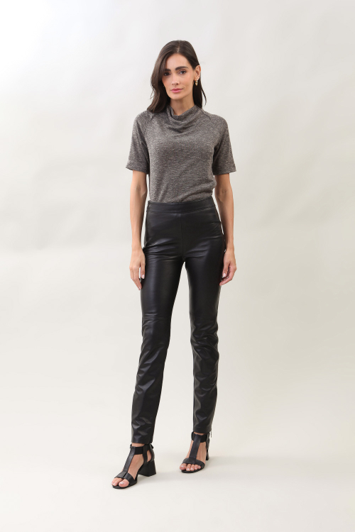 BLUSA MALHA TRICOT MESCLA RAGLAN GOLA I25