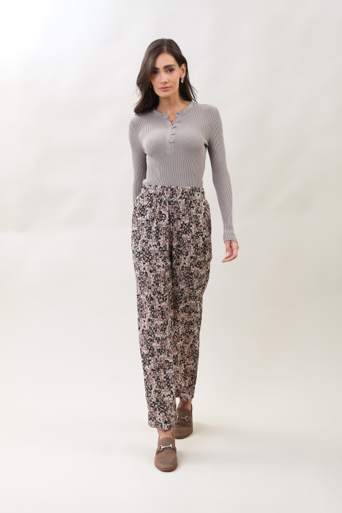 BLUSA TRICOT CANELADA BOTOES I25
