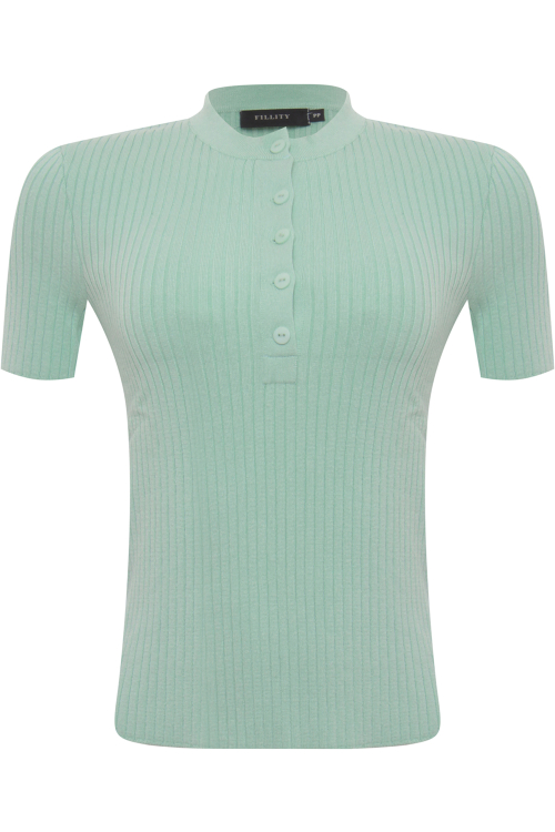 T-Shirt Tricot Botões V22