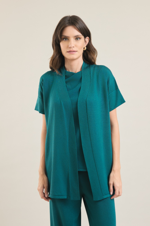 CARDIGAN TRICOT ALONGADO V26