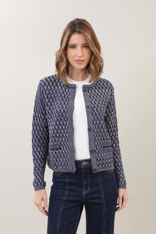 CARDIGAN TRICOT TWEED I25