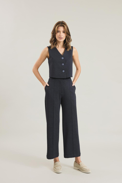 CALCA CLAUDIA ALFAIATARIA DENIM STRETCH V26