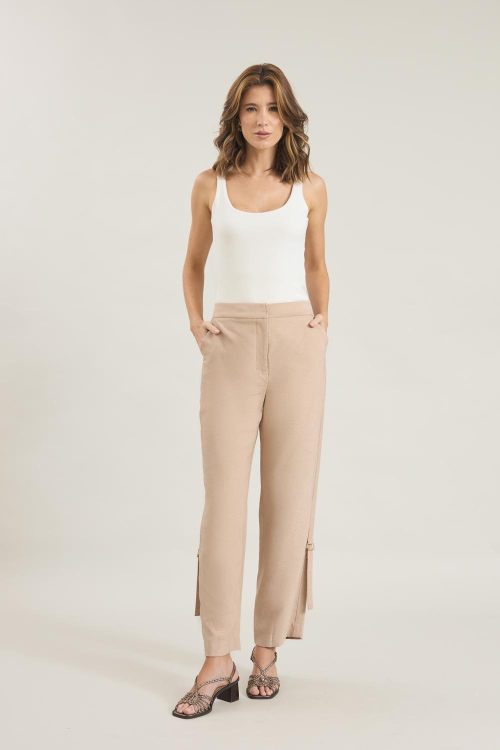 CALCA SHANTUNG BOLSOS V26