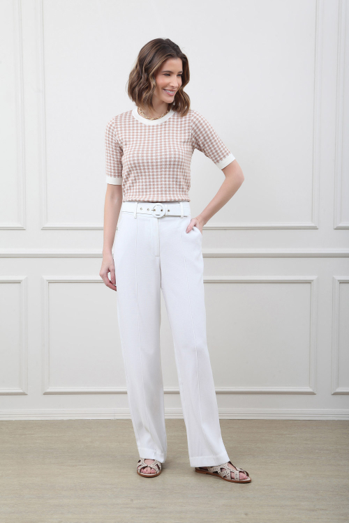 CALÇA ALFAIATARIA BEL PANTALONA COM CINTO V25