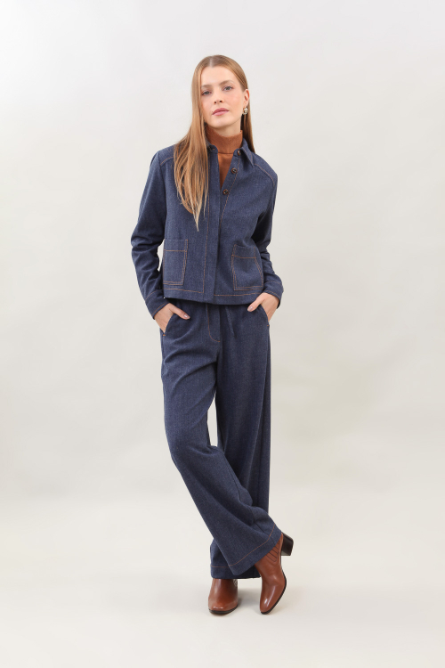 CALCA TWILL STRETCH ELASTICO PESPONTO I25