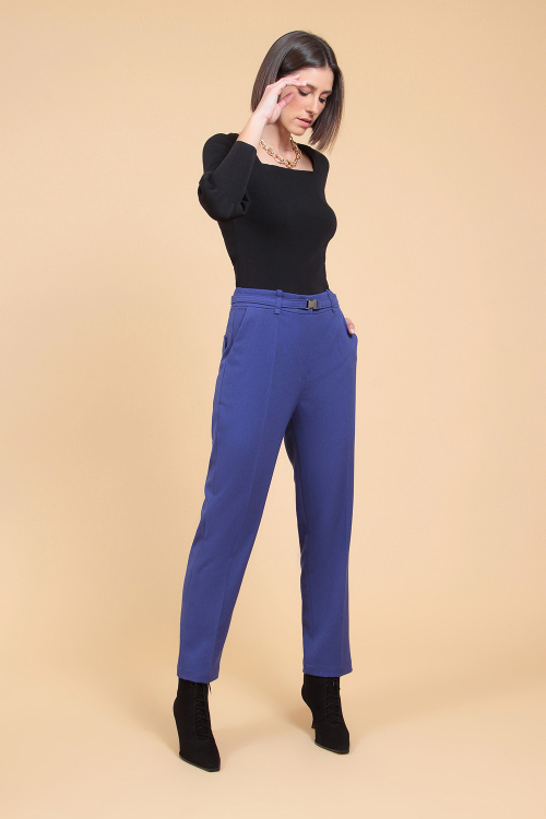 Calça Alfaiataria Soft Slim Com Cinto I23