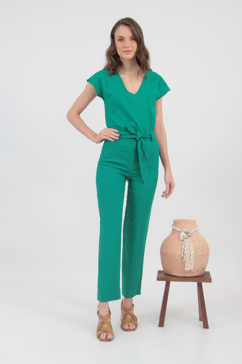 Calça Linho Florence Pesponto V22