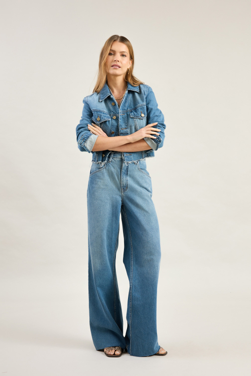 CALCA JEANS PANTALONA BOLSO ASSIMETRICO V26