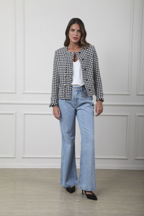 CALÇA WIDE LEG JEANS