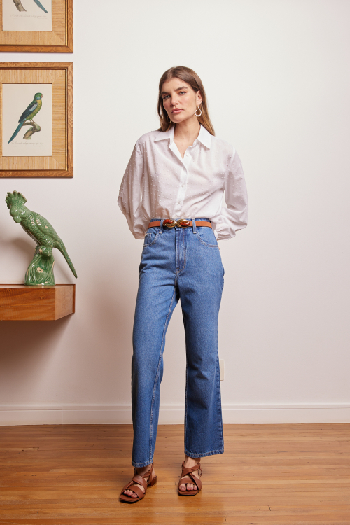 CALCA JEANS RETA