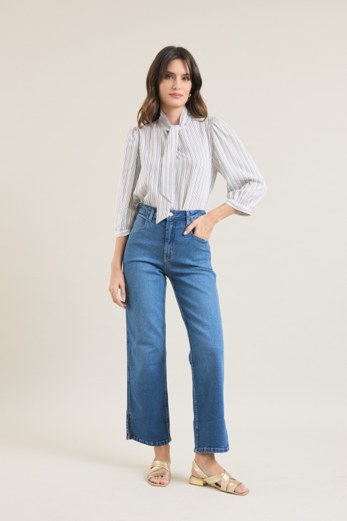 CALCA JEANS PANTACOURT BOLSO ASSIMETRICO V26