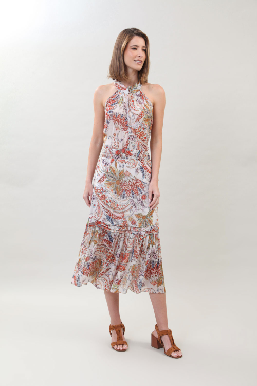 SAIA TILLY LASTEX RECORTES FLORAL BOHO I25