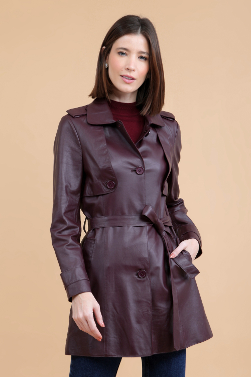 TRENCH COAT COURO