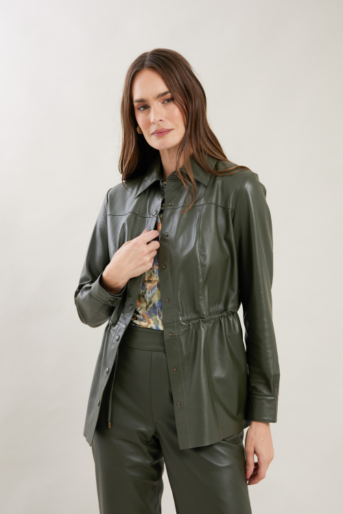 CAMISA PARKA COURO I25