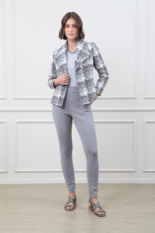 CASACO TWEED PIED POULE GOLA I24
