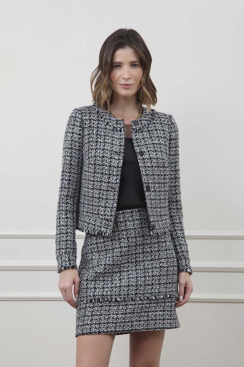 CASACO TWEED BOTOES BIRD I24