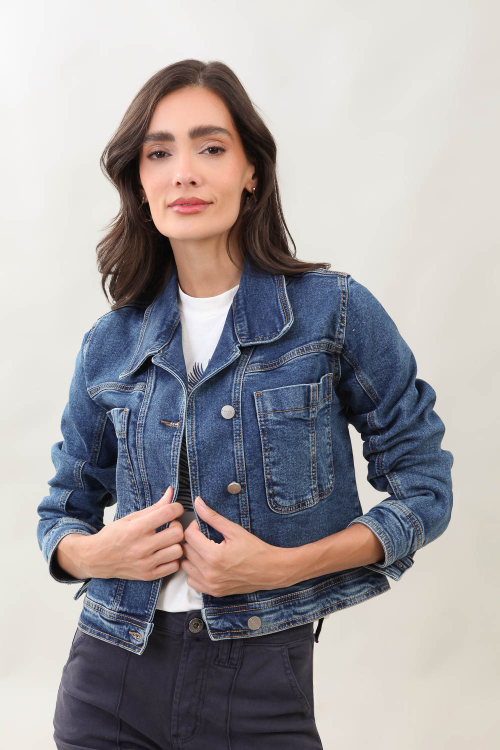 JAQUETA JEANS GOLA ESPORTE I25