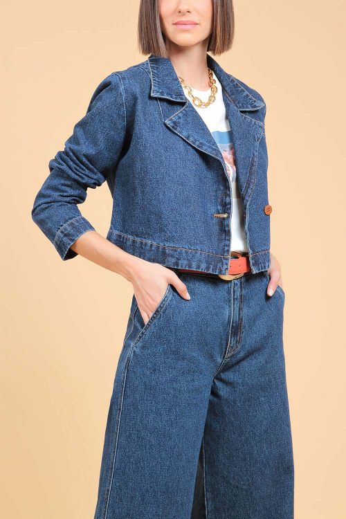 Blazer Jeans Cropped I23