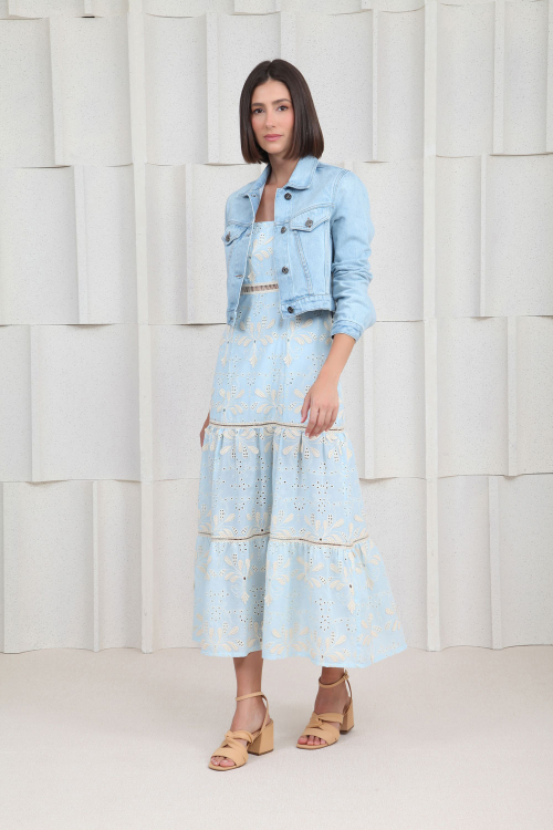 Jaqueta Jeans Cropped