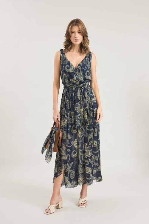 VESTIDO TILLY CACHECOUER SOBREPOSICAO TEC ICE CASHMERE LOTUS V26