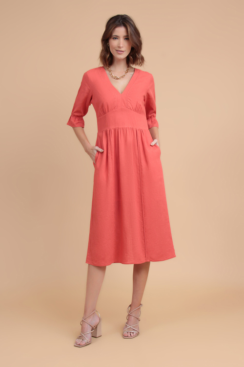 Vestido Linho Florence Vivos I23