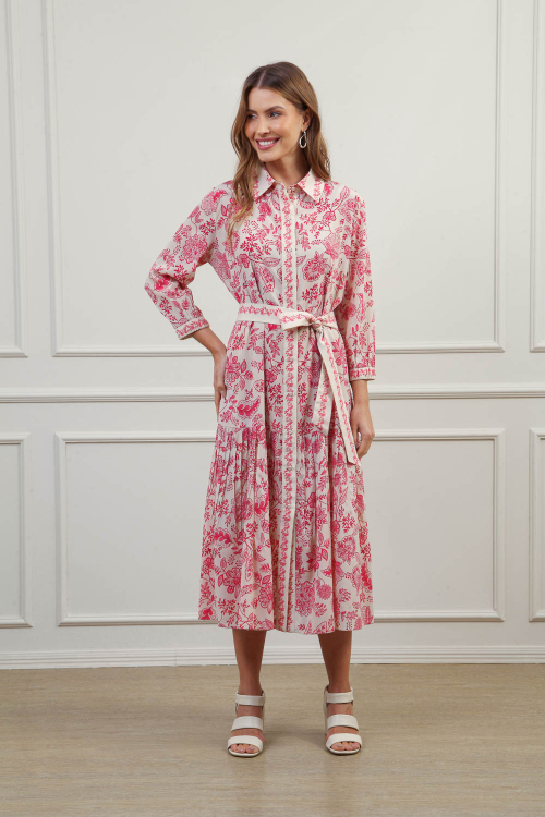 CHEMISE SEDA STRECH FLORAL TAJ V25