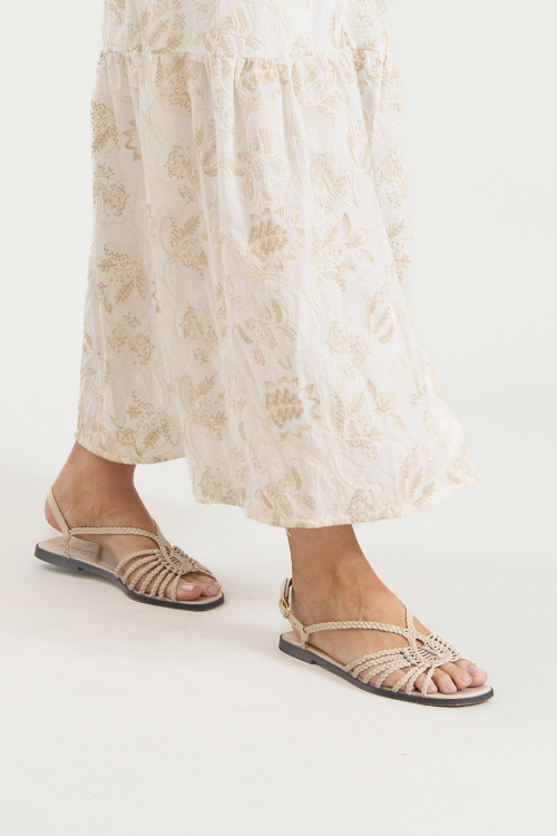 SANDALIA RASTEIRA COURO TRESSE V26