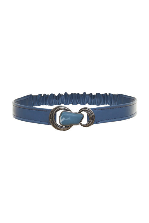 CINTO COURO FIVELA METAL RESINA I25