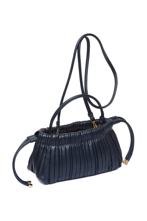 BOLSA COURO PLISSADA V25
