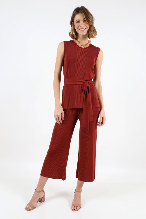 Calça Tricot Pantacourt - Sv2