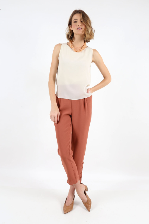 Calça Botões Crepe - I20